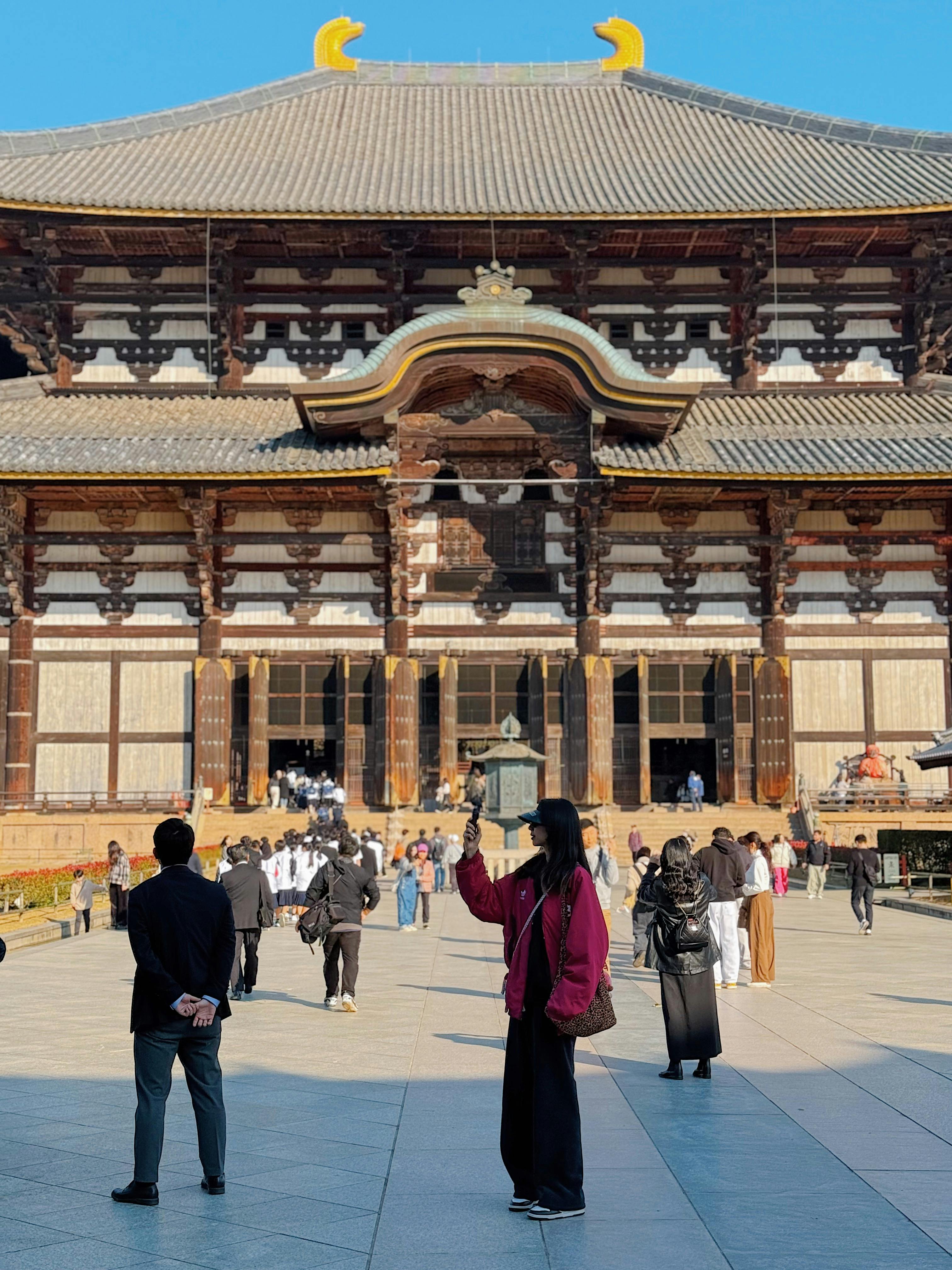 美景图片日本の絶景_蓝天白云下的东大寺
