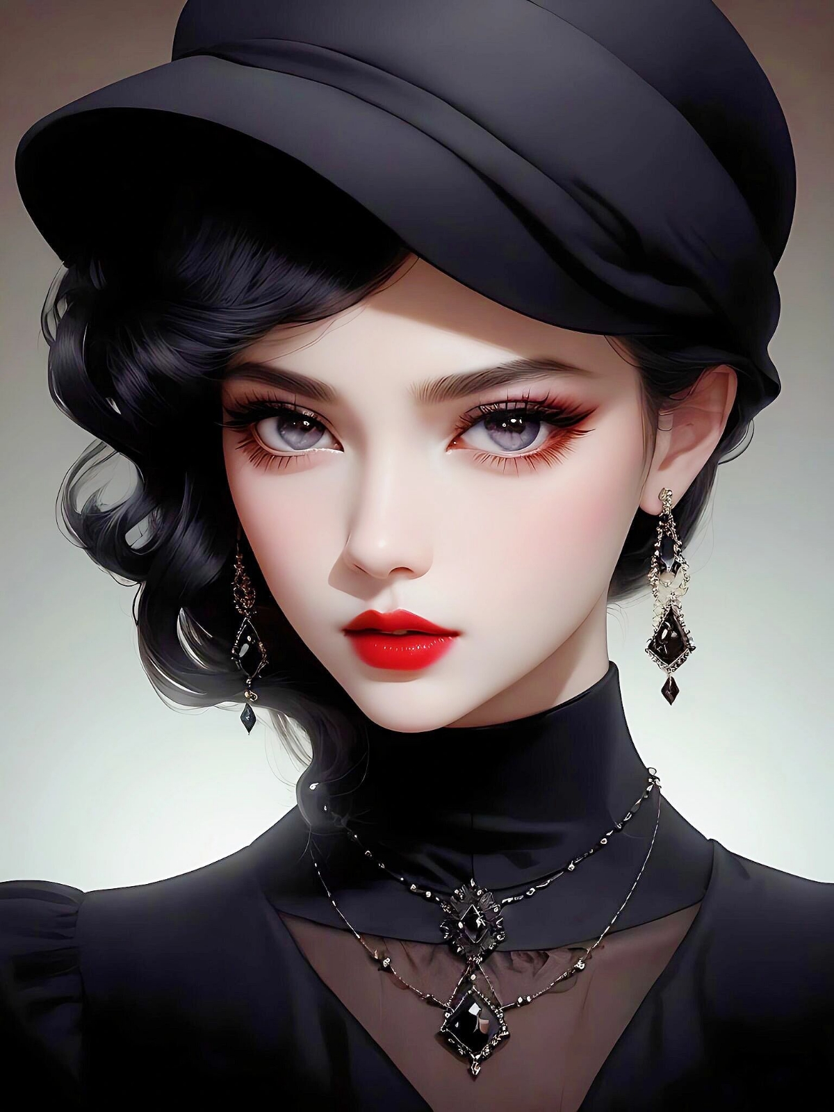 美女高雅造型_美女头像图片