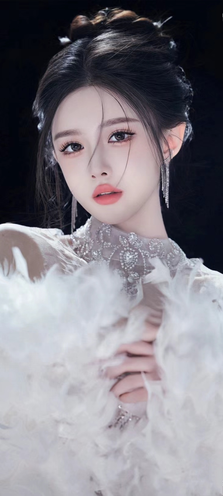 彩妆美妆美女模特医美女装流行时尚摄影身材彩妆写真优雅色彩素材人物小清新女模唯美造型法式发型写真仙气_美女头像真人版