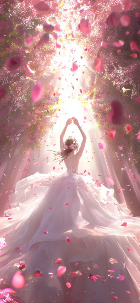三八妇女节女神节女王节唯美浪漫人物剪影背景图片素材_美女头像