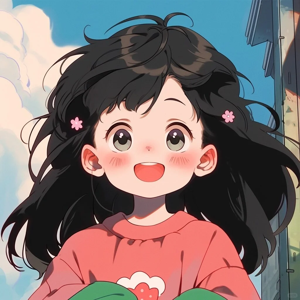 萌娃头像_美女头像真人侧脸
