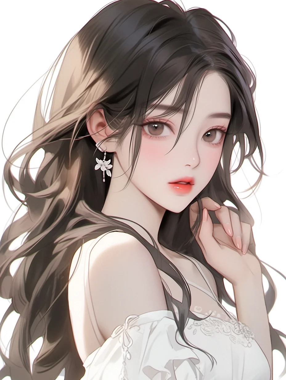 氛围感满满的女生头像头像无水印_美女头像