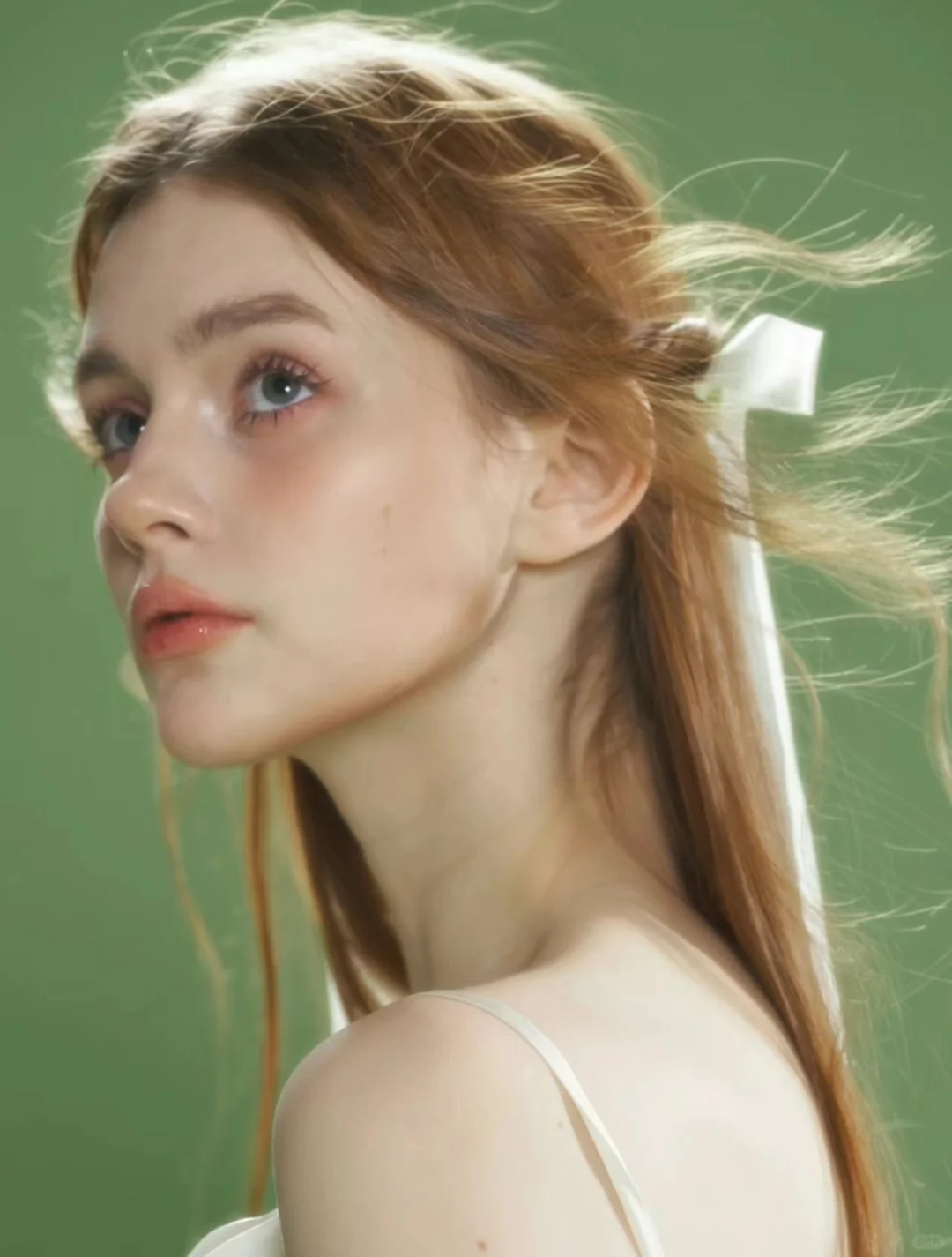 网红模特坐在椅子上对镜头卖萌_美女头像图片真人