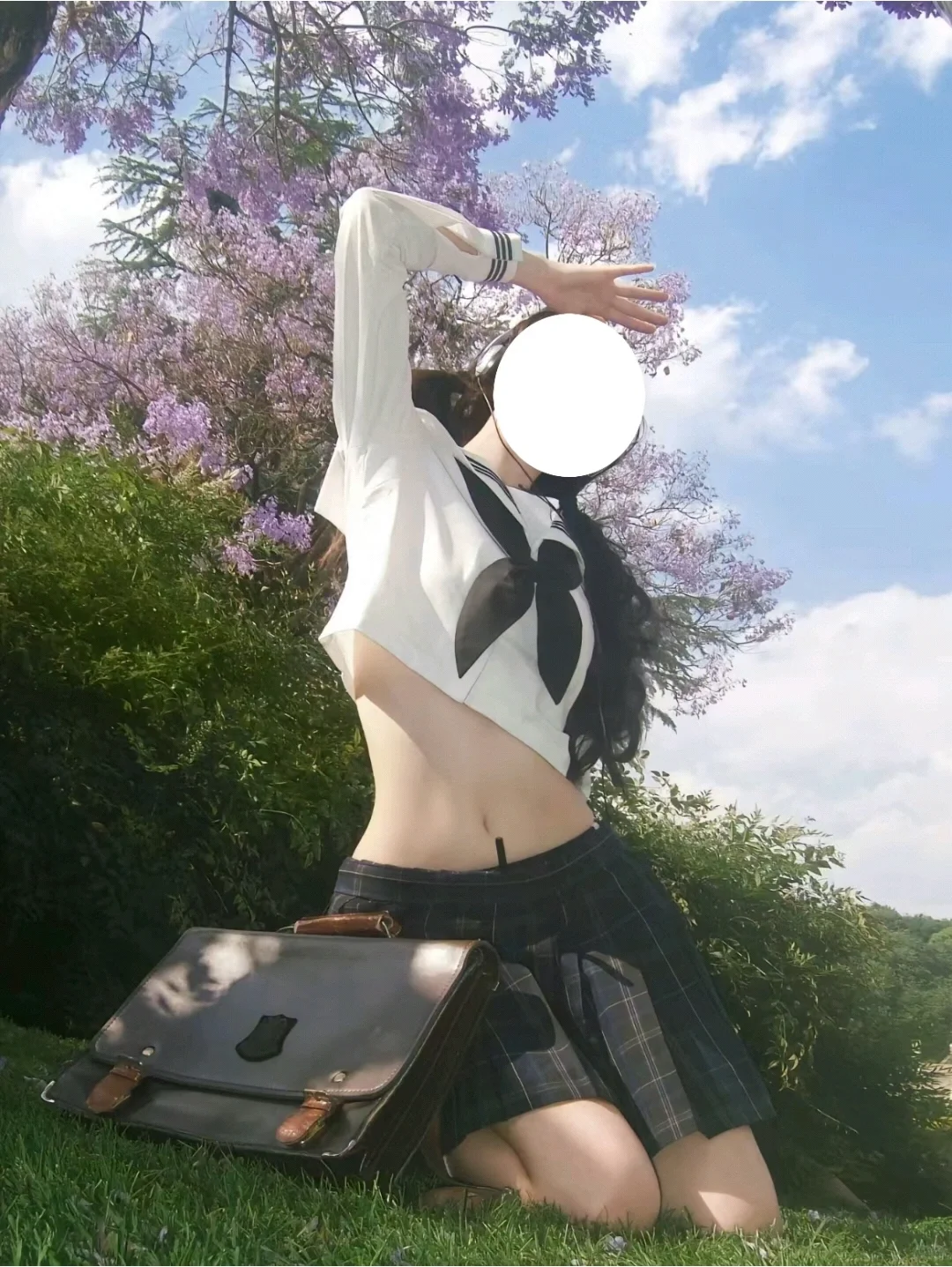 三八妇女节双重曝光女性剪影背景_美女照片卡通教程