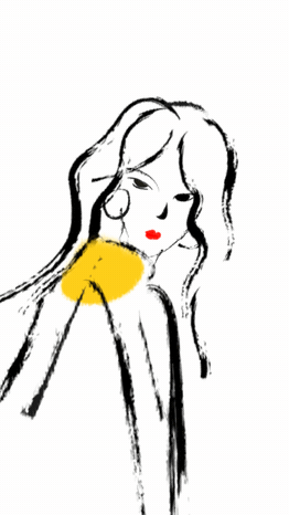 一个年轻的女人把手指放在下巴上_美女图片微信头像背影酷霸气