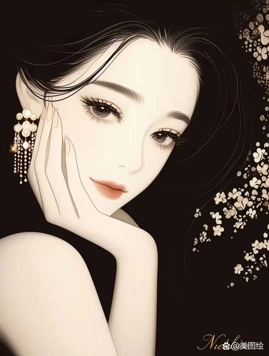 美女照片头像真人图片_美女照片卡通教程