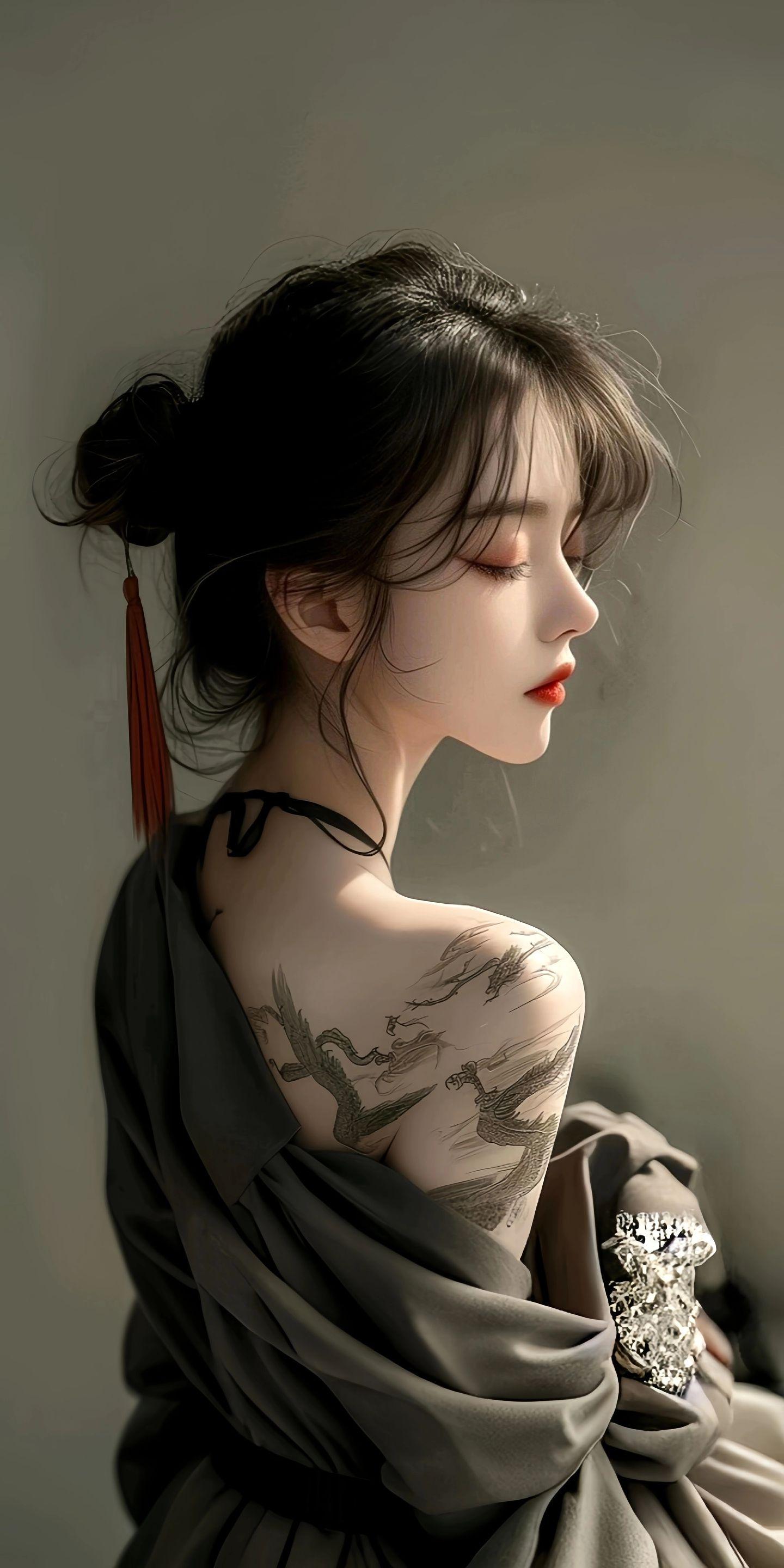 三八妇女节人物剪影光感背景_美女壁纸手机壁纸图片身材养眼