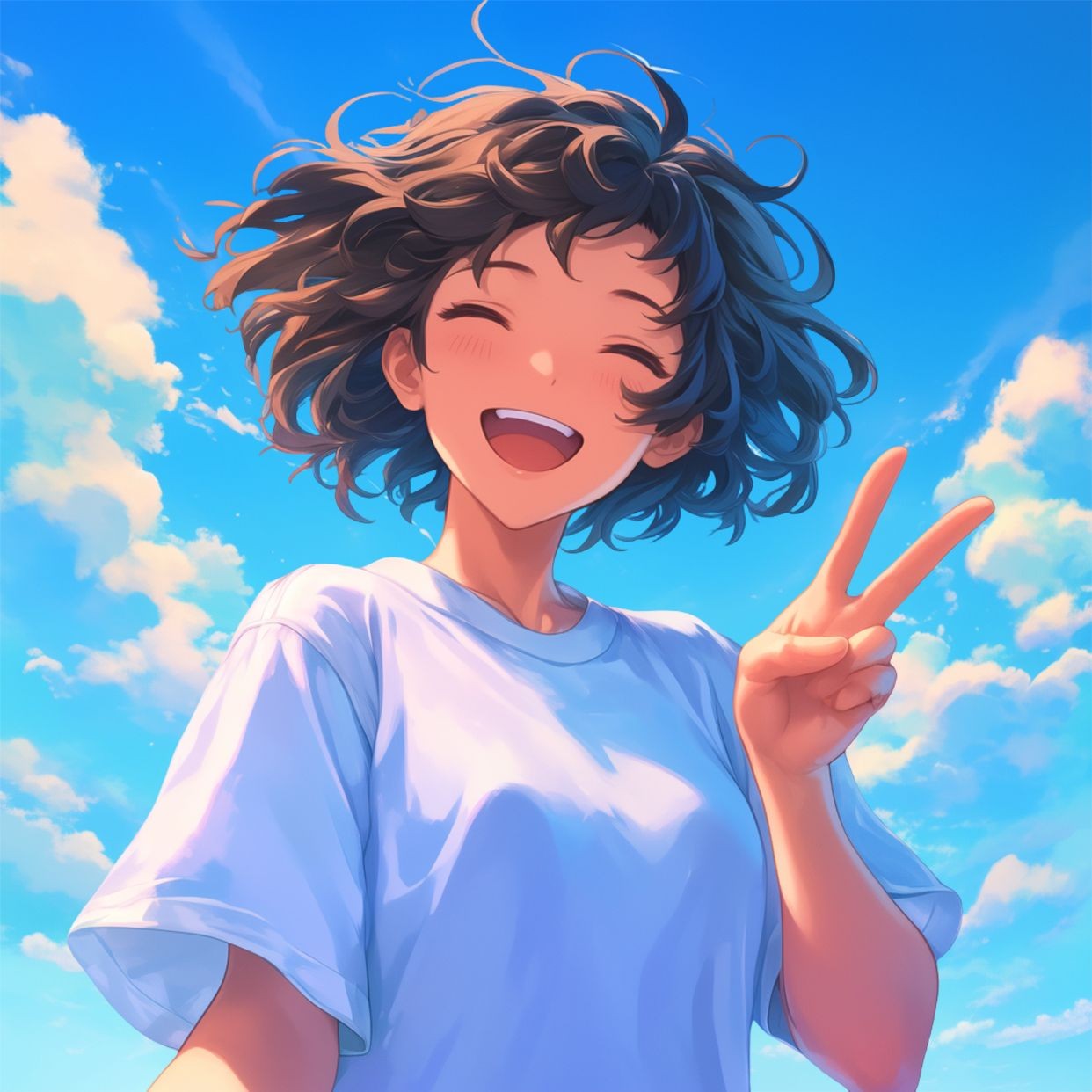 自拍贴纸自拍晒照可爱风模板_美女自拍背影微信头像