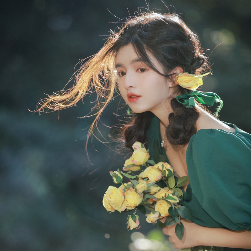 美妆彩妆人像_美女高雅造型