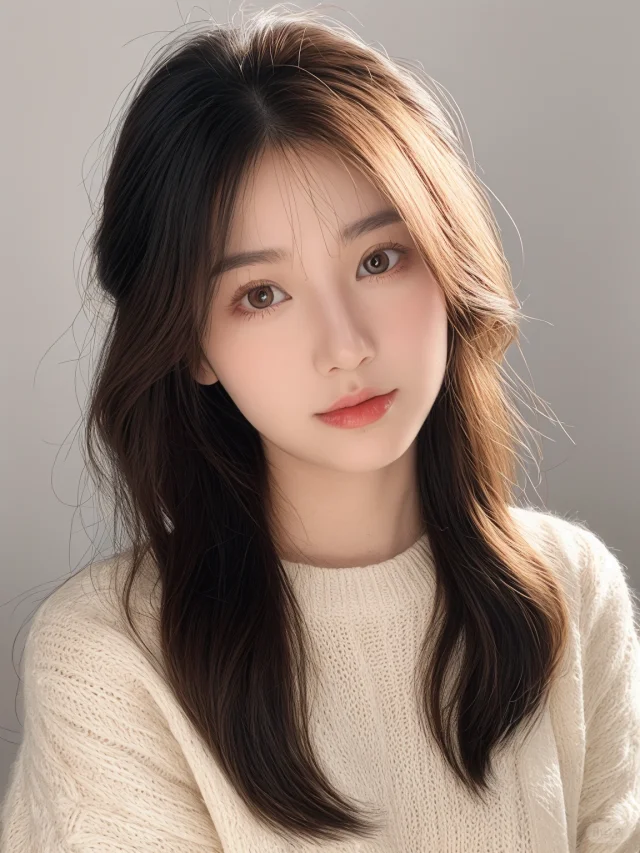 春节自拍晒照春节晒图春节祝福新年祝福发财暴富晒照模板_美女头像真人高冷