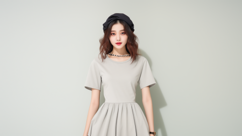 彩妆美妆美女模特医美女装流行时尚摄影身材彩妆写真优雅色彩素材人物小清新女模唯美造型法式发型写真仙气_美女高雅造型