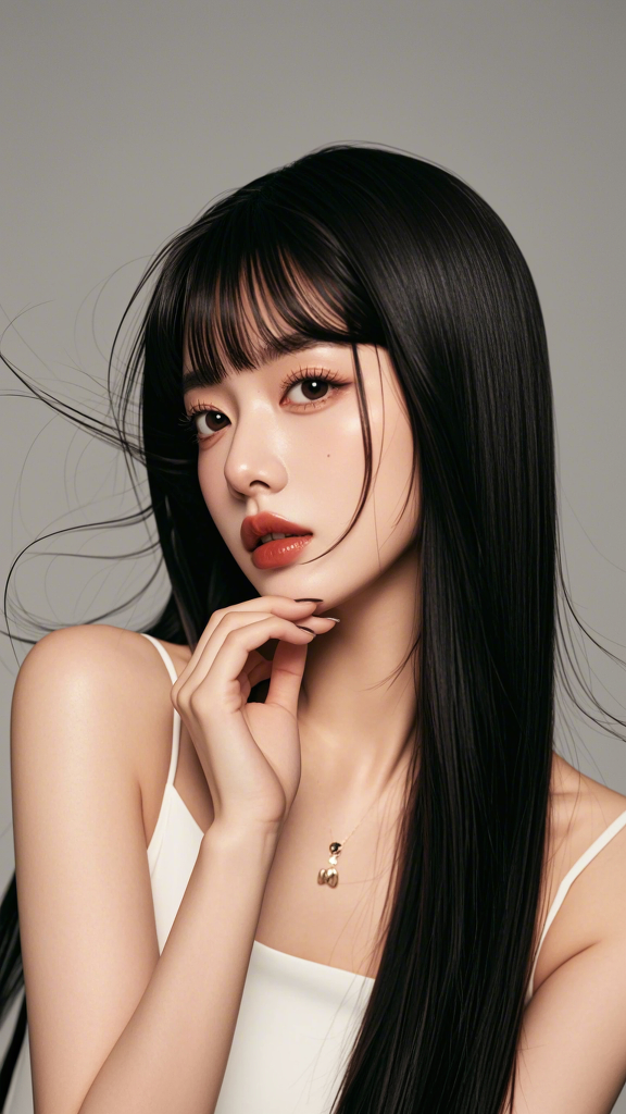陈都灵鎏金碎钻长裙_美女高雅造型