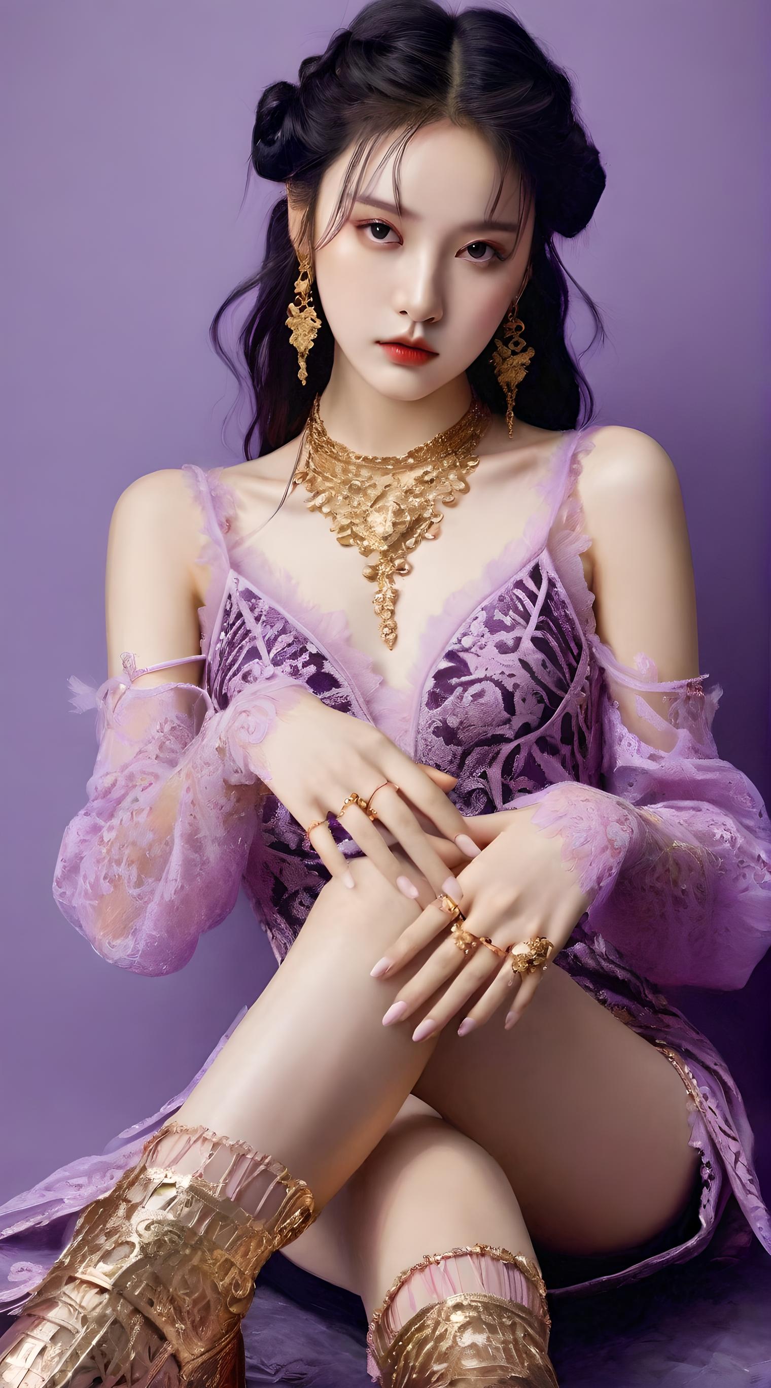 美女壁纸手机壁纸_美女高雅造型