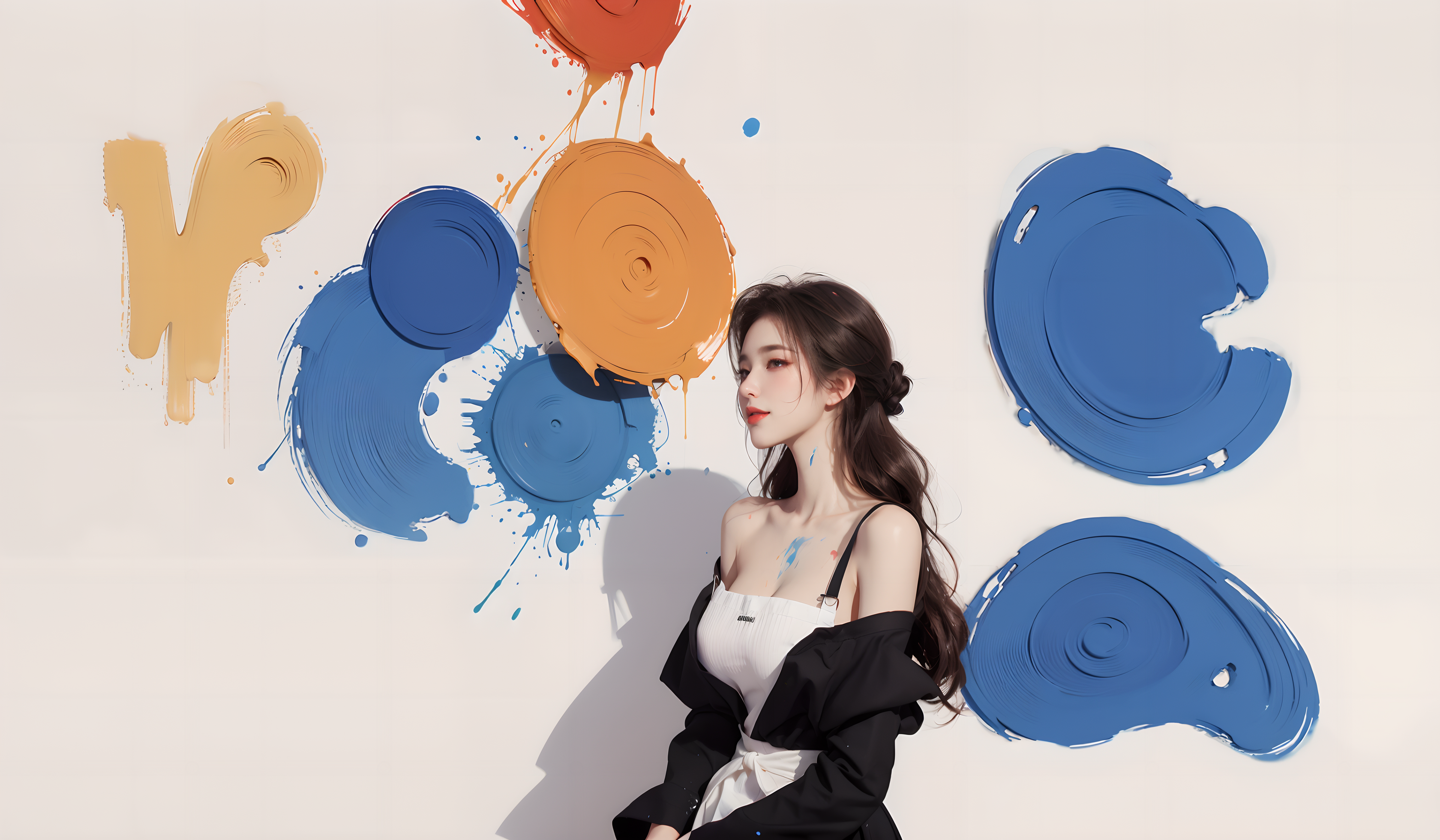 美女壁纸手机壁纸_美女高雅造型