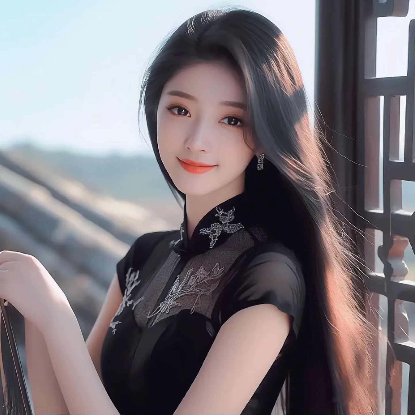 美女头像甜美卡通_美女高雅造型