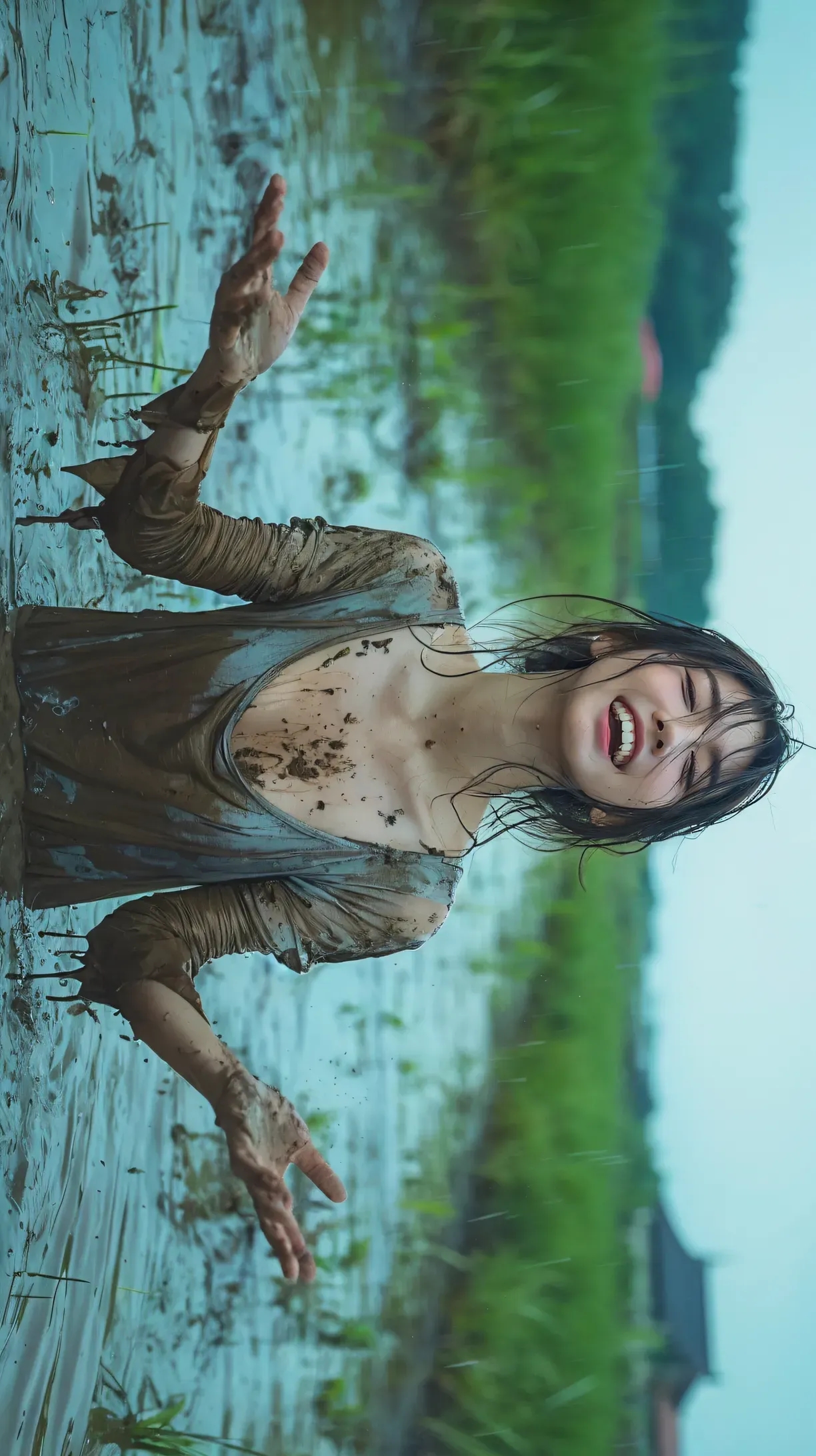 美女照片背影侧面唯美_美女照片