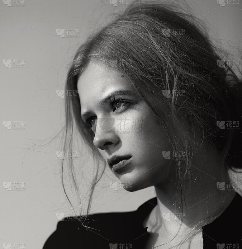 美女的脸肖像美丽的水疗模特女孩与完美的新鲜干净的皮肤_美女壁纸电脑壁纸4k