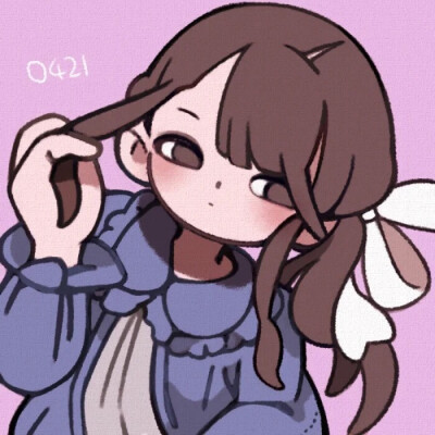 卡通感母亲节女孩元素贴纸_美女高雅造型