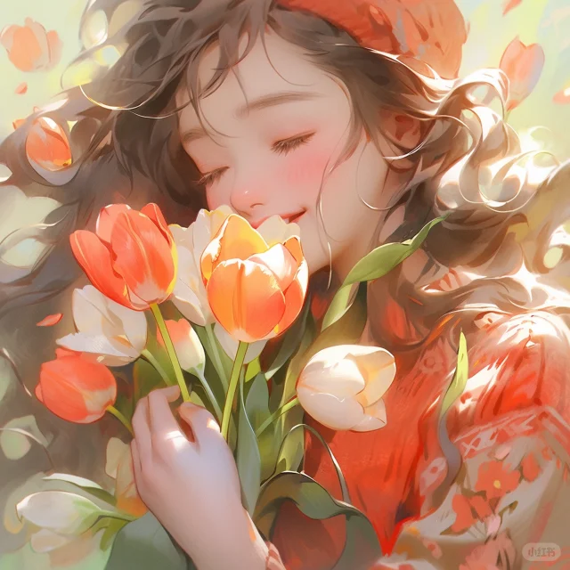 甜美绿色女生头像小红书_美女头像图片