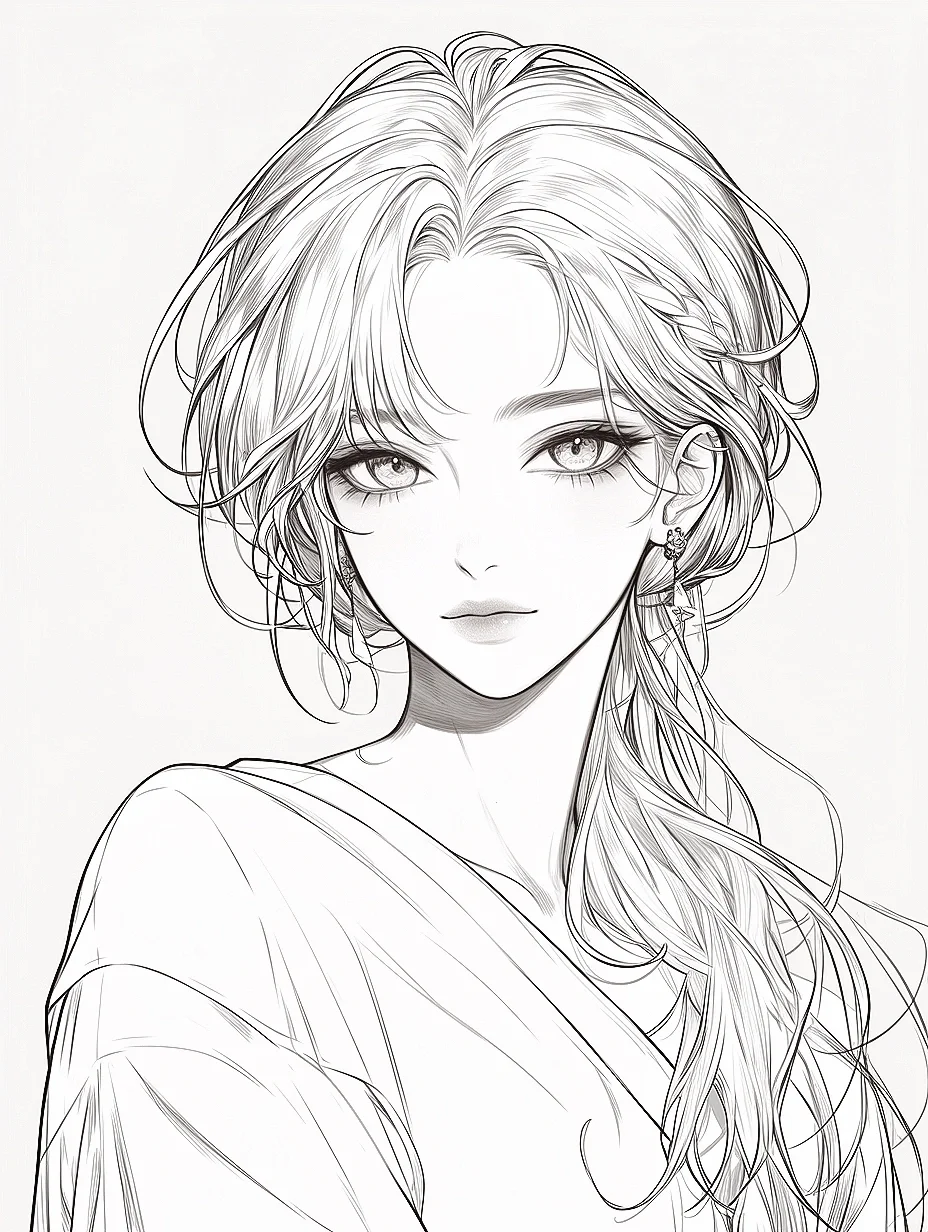 网红小红书手绘唯美古风女头像源源_美女图片微信头像背影