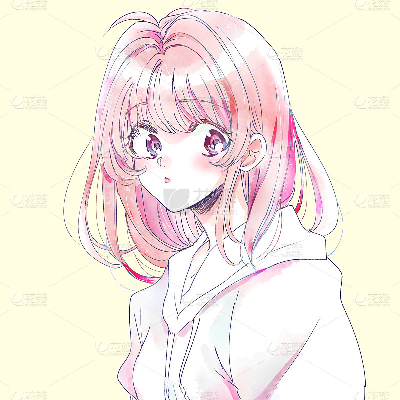 摸鱼头像黑尘符白_美女壁纸