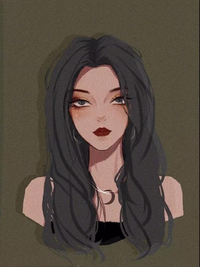 头像甜甜甜豆插画师作品涂鸦王国_美女壁纸