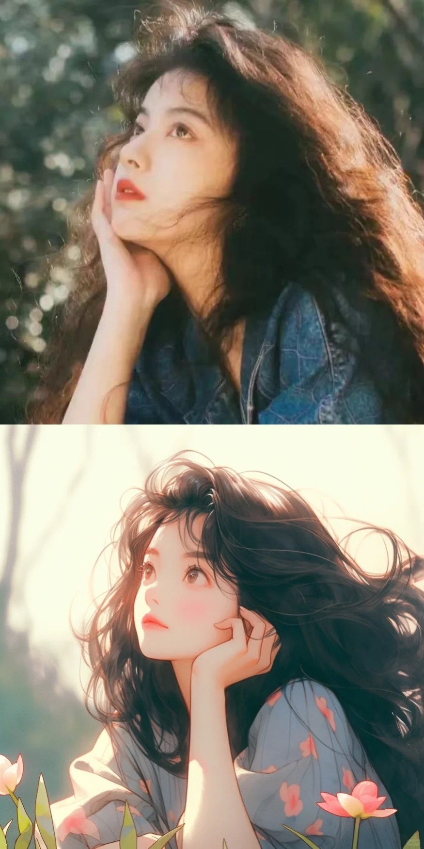 三八妇女节女神节女王节唯美浪漫人物剪影背景图片素材_美女壁纸锁屏