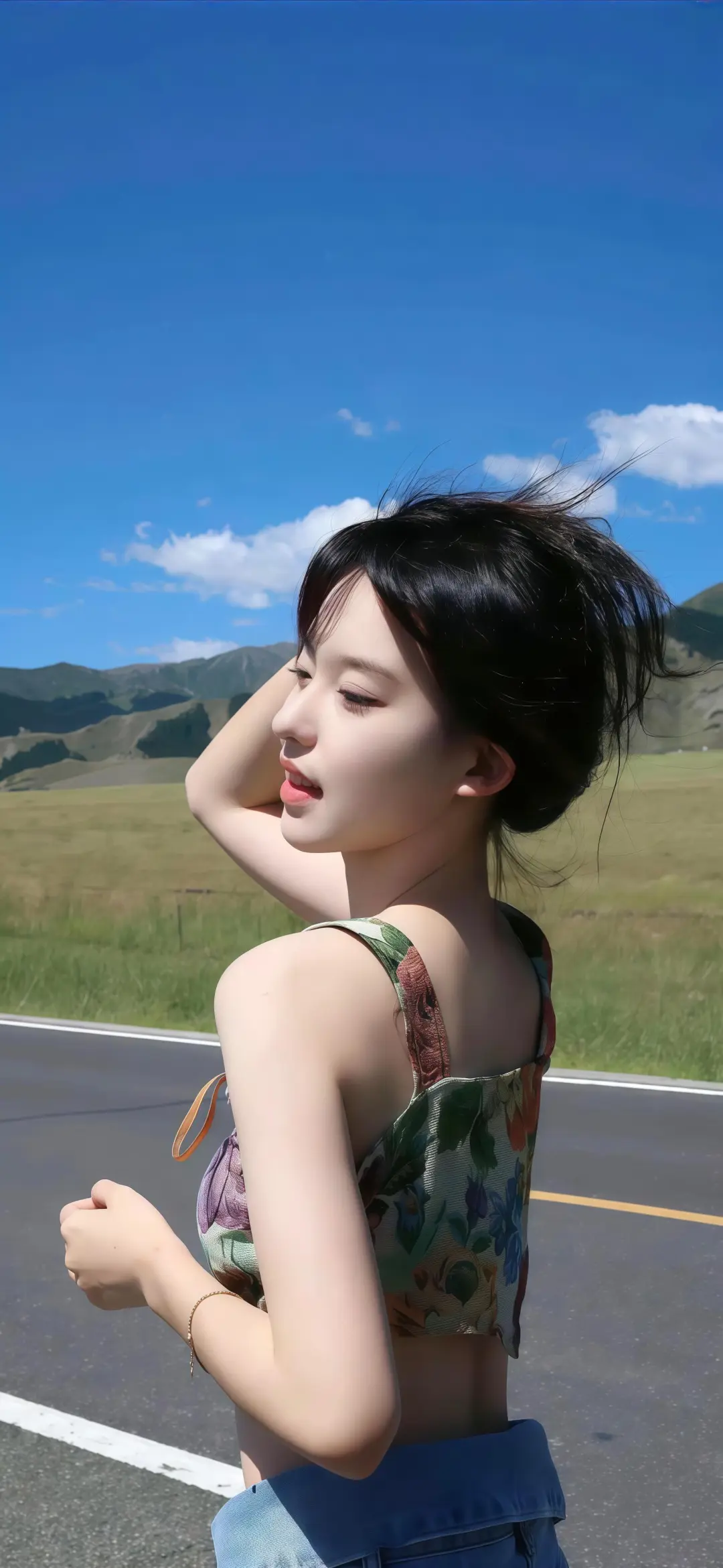 简约系大字夏季电脑壁纸_美女照片游泳写真壁纸
