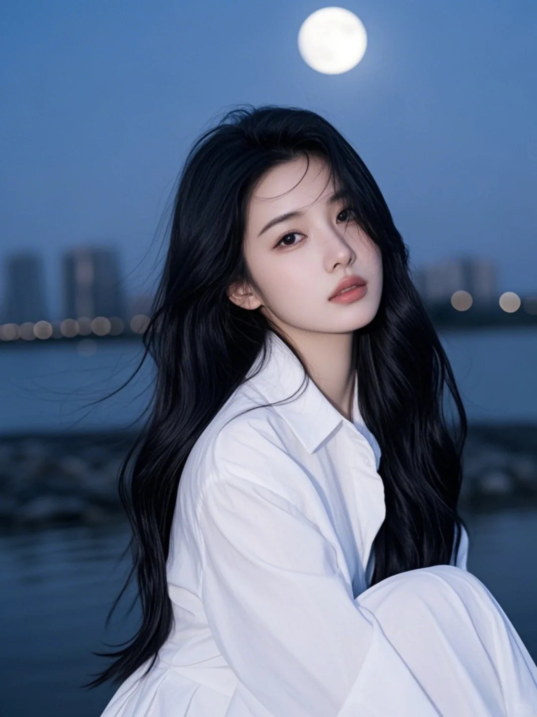 清新早安问候正能量手机海报_美女图片微信头像真人背影