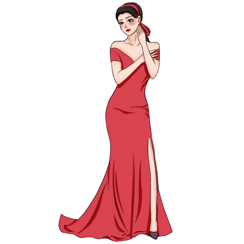 插画个人头像俏皮可爱慵懒女孩形象绘小红书_美女壁纸全屏