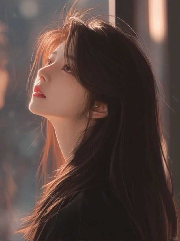 美发女生发型人像_美女头像真人微信