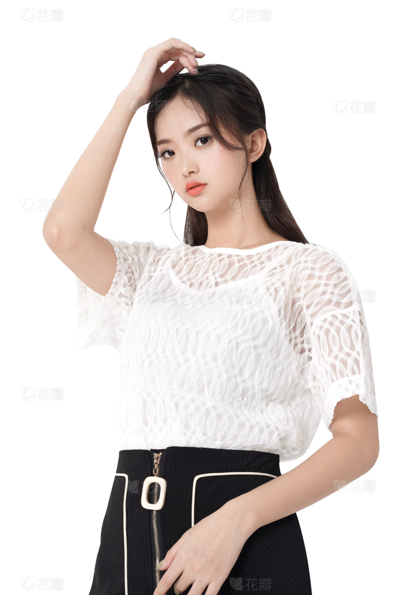 树林邻居女孩清纯美女鲜花清新手机壁纸_美女高雅造型