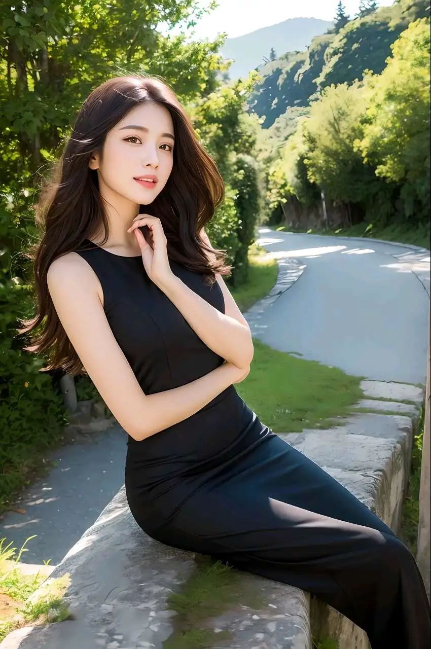 美丽的泰国女士正在修剪花园周围_美女壁纸桌面2k